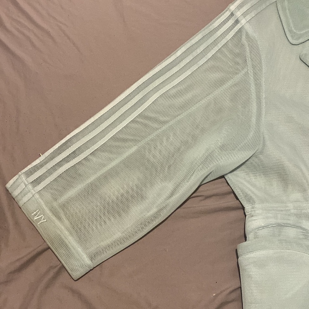 Adidas / Ivy Park Green Tint Mesh Jacket - Picture 7 of 16